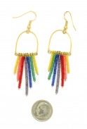 Rainbow Fringe Earrings